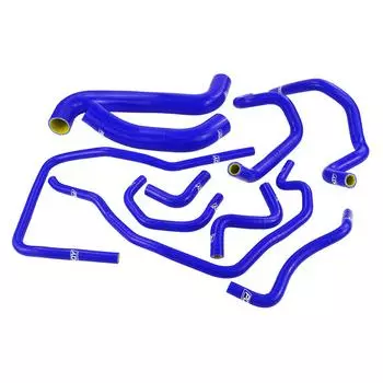 Синий и желтый, 10 шт., силиконовый шланг охлаждения радиатора для Subaru Impreza WRX 2.0T EJ205 EJ20 GDB GD 2001-2006 годов с логотипом PQY