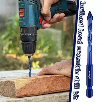 Синий износостойкий комплект сверл с покрытием для стекла, вольфрамовый набор инструментов, твердосплавные сверла D T3S2 Blue-6mm