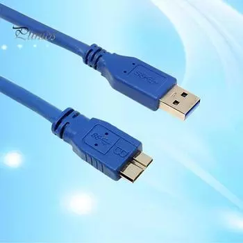 Синий кабель SuperSpeed USB 3.0 типа A «папа» — «папа» Micro B 0,5 м 1 м 1,8 м 0.5M