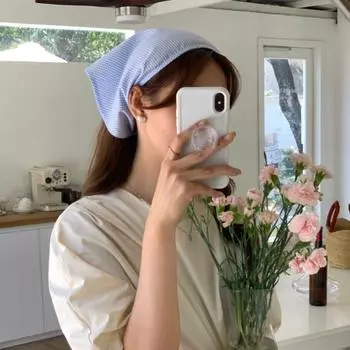 Синий клетчатый платок для волос с кружевом, тюрбан, треугольный шарф, милая треугольная бандана для девочек красный