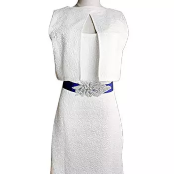 Синий кристаллический горный хрусталь с бусинами на талии, свадебный пояс, пояс, свадебное платье синий