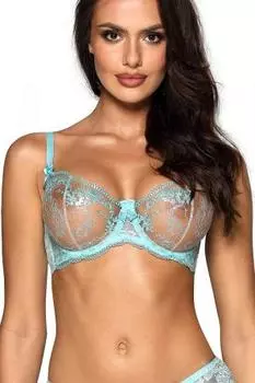 Синий кружевной бюстгальтер V-10131 - Axami 85B синий