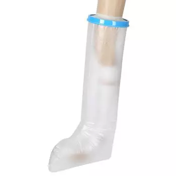 Синий купальник для взрослых с длинными рукавами и защитным рукавом из полипропилена SL H2103 65 см(Длинные ноги )