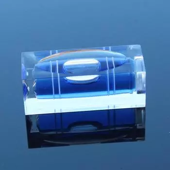 Синий квадратный пузырьковый уровень 40*15*16 мм для горизонтальной линейки уровня, аксессуар для обслуживания линейки 1 шт.