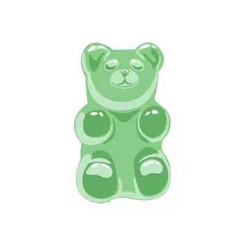 Синий Мармеладный Мишка Розовый Собака из Шариков Постер Преппи Холст Картина Принт Модное Настенное Искусство Декор для Дома в Детскую 21cm30cm NoFrame