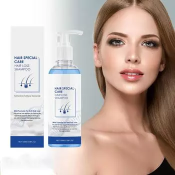 Синий медный пептидный шампунь, увлажняющий сухие волосы и гладкие волосы, массажный шампунь для ухода за волосами 100 мл синий