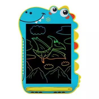 Синий мультяшный динозавр ЖК-доска для письма доска для рисования детская доска для рисования граффити эскизы доска для письма доска для рисования ABS синий
