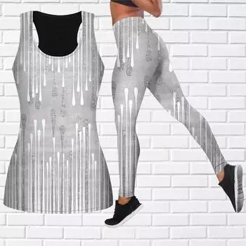 Синий наряд для йоги с принтом капель дождя для женщин, модные леггинсы для тренировок, спортивные повседневные штаны для фитнеса и йоги XS синий