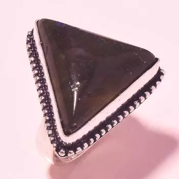 Синий Огонь Лабрадорит Драгоценный камень Ручной работы Подарок на день рождения Ювелирное кольцо 6,75 l4n86