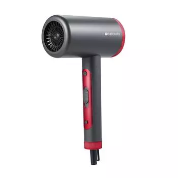 Синий отрицательный ион мощный горячий и холодный фен для волос + насадка + сухая шапочка подходит для гостиничных волос UK Plug чёрный