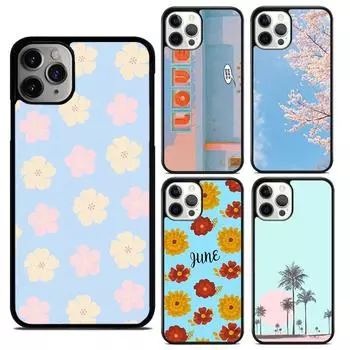 Синий пастельный мягкий чехол для телефона iPhone 14 XR X XS Max 5S 6S 7 8 Plus SE 2020 11 12 13 Pro Max мини-чехол для телефона iPhone 6plus