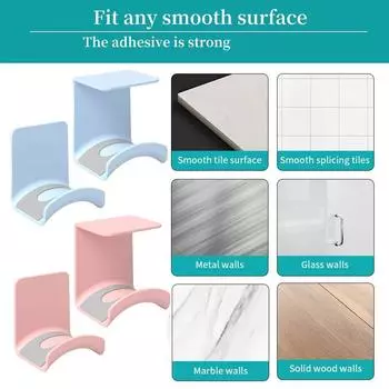 Синий розовый пластик ABS настенное крепление для наушников подставка вешалка контроллер настольный держатель держатель под Adh K1F6 pink-Under the table