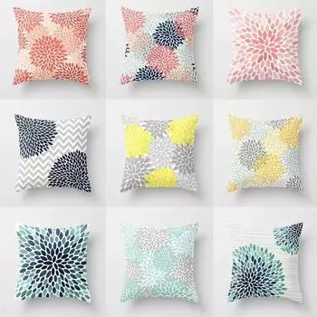 Синий, розовый, розовое золото, наволочка, квадратный скандинавский домашний декор, диван 40x40cm