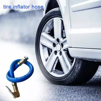 Синий шланг для накачивания шин, шланг для шин, портативный воздушный компрессор, резиновый воздушный шланг для автомобиля, мотоцикла синий