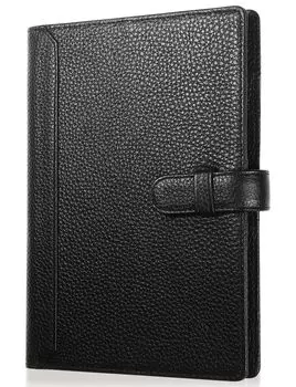 СИНИЙ SINCERE обложка для блокнота B6 натуральная кожа тонкий чехол для блокнота университетский блокнот держатель для ручек с закладкой держатель для карт 5 цветов NC0 / (царственный