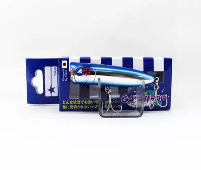 Синий Синий Gachipop 60 Popper 7 грамм Плавающая приманка 01 (1293)