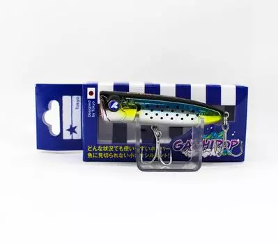 Синий Синий Gachipop 60 Popper 7 грамм Плавающая приманка 03 (1316)