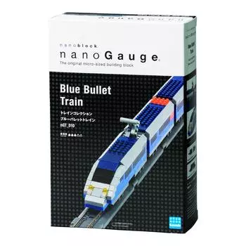Синий сверхскоростной поезд Nano Gauge nGT_010