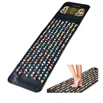 Синий жираф Массаж стоп Поддерживающий Расслабляющий Расслабляющий Массаж стоп Коврик для ходьбы Коврик, 175x35 см, Здоровье, Усталость, Стресс, Простыня, (2 куска)