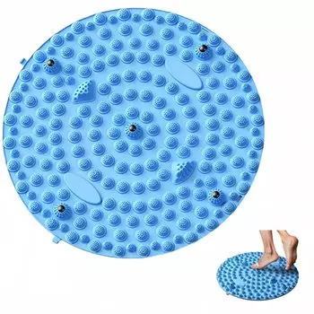 Синий жираф, массаж точечных точек стопы, дополнительный толстый круглый диаметр со стимулирующими точечными точками стопы, коврик для шиацу, доска для ног синий