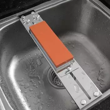 Sink Fixed Sharpening Rack Stainless Steel Adjustable Bracket Household Sharpener Whetstone Non-slip Fast Safety Sharpening Hot