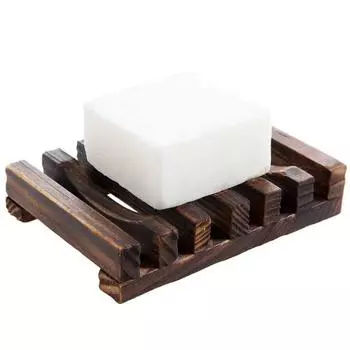 Sink Natural Wooden Bathroom Storage Tray Soap Container Sponge Holder Soap Dish Draining Rack естественный