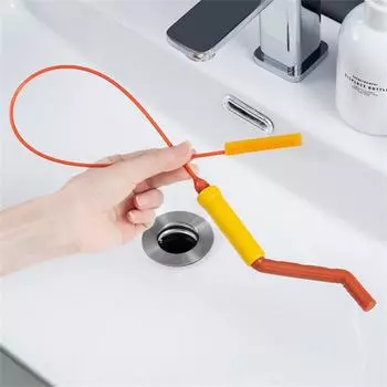 Sink Snake Cleaner Drain Hair Clog Remover Tool With Rotating Handle Drainage Facility Drain Cleaner Cleaning Brushes