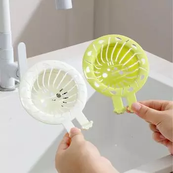 Sink Strainer Basket Reusable Sink Drain Basket Portable Kitchen Sink Drain Strainer For Kitchen Sink Drain Collector зелёный