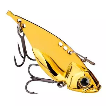 Sinking Vib Metal Spoon Lure with 3D Prismatic Flash for Seabass/Bass Fishing, Long Cast Saltwater/Freshwater Jigging Bait 5G