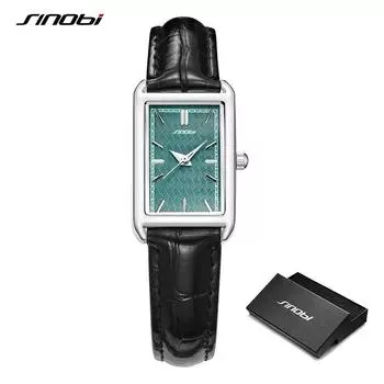 SINOBI модные женские часы женские часы элегантные прямоугольные женские кварцевые наручные часы лучшие роскошные простые часы