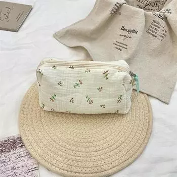 Синяя Бегония Косметичка Сумка для хранения большой вместимости Выходная Портативная дорожная сумка Сумка-тоут Сумка для умывания