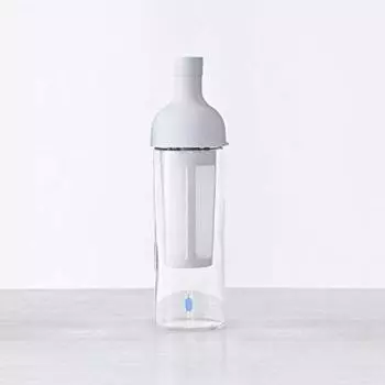 Синяя бутылка для холодного кофе, серая, 750 мл, можно мыть в посудомоечной машине