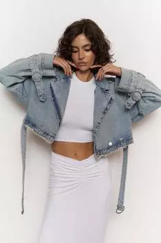 Синяя джинсовая куртка Baggy Biker