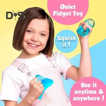 Синяя игрушка-капля воды с держателем для снятия стресса TPR Water Drop Pinch Touch Toy для детей и подростков, для взрослых, мягкий антистрессовый мячик, игрушка-фиджет синий