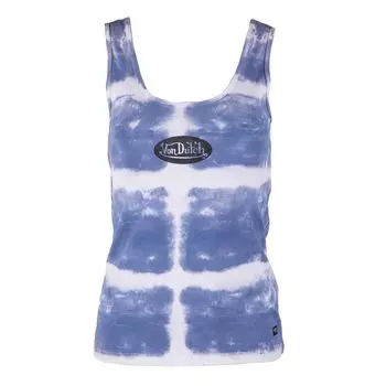 Синяя майка с принтом Женский VON DUTCH XS синий