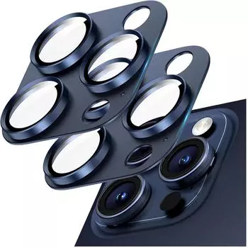 Синяя титановая защита объектива камеры для Iphone 15 Pro Max 14 Plus 13 Mini 15Pro 14Pro 13Pro Iphone15 Алюминиевая стеклянная крышка Защитная крышка Аксессуары для телефонов For iPhone 15 чёрный