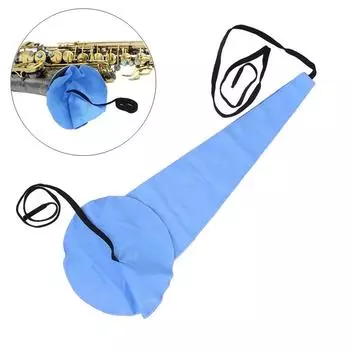 Синяя ткань для чистки внутренней камеры саксофона из микрофибры для духовых инструментов кларнета/рога/саксофона