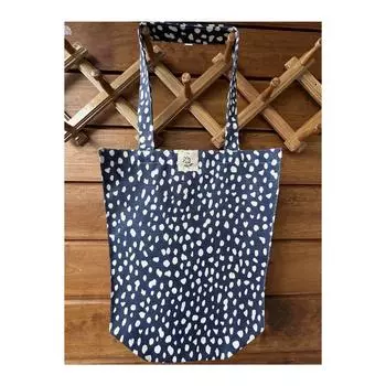 Синяя тканевая сумка Fimu Damla