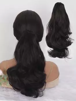 Синтетические 22-дюймовые волнистые волосы-когти на клипсе для наращивания волос-хвостов для женщин 12inch