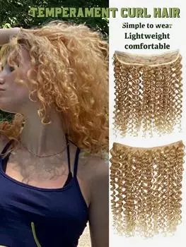 Синтетические 5 клипс в наращивание волос вьющиеся волосы прическа шиньон натуральные волосы для женщин 14inch