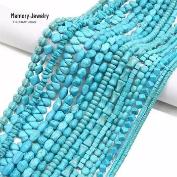 Синтетические бусины цвета голубой бирюзы: Украшения своими руками: витые, особой формы, животные, разделители для счетов и разбросанные бусины