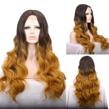 Синтетические длинные парики Длинные волнистые парики Косплей парики для женщин Термостойкие волосы