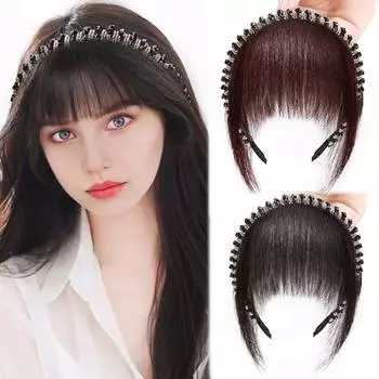 Синтетические длинные прямые парики Лолиты красного цвета с омбре черного цвета с челкой, повседневный парик для косплея для женщин