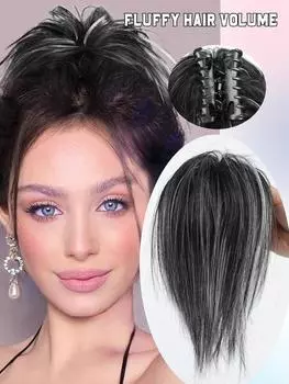 Синтетические грязные волосы-заколки-коготь, прямой пучок, искусственные волосы, пучок, женские волосы, хвост, наращивание 10inch