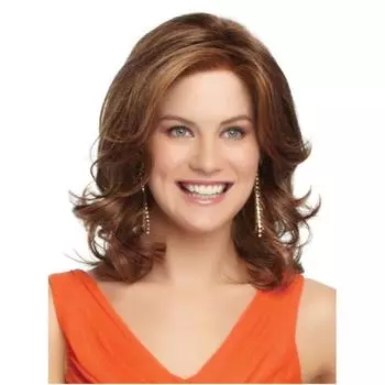 Синтетические натуральные пушистые волнистые парики средней длины, светлые коричневые парики для женщин, парик из термостойкого волокна для косплея, вечеринки коричневый