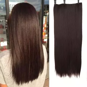 Синтетические супер длинные 5 клипс для наращивания волос, удлиненные прямые волосы, светлые цельные накладные волосы для женщин, Хэллоуин, ежедневное использование