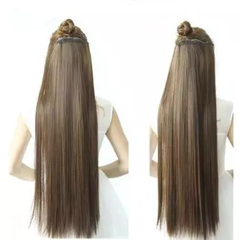 Синтетические волосы длиннее 80 см 32 дюйма один кусок клипса для наращивания волос невидимый шиньон для косплея реквизит