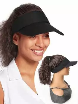 Синтетический хвостик, регулируемый парик, бейсбольная кепка с волнистыми короткими волосами, подходит для женских ежедневных вечеринок и занятий спортом 12inch