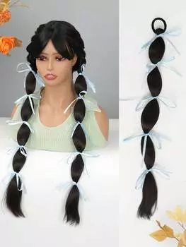 Синтетический хвостик розового цвета Binding Sweet bubble braid конский хвост наращивание волос 20inch