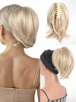 Синтетический коготь клип конский хвост наращивание 8 дюймов короткий вьющийся конский хвост накладные волосы для женщин повседневного использования